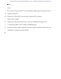 Comparing Tools for Non-Coding RNA Multiple Sequence Alignment Based On