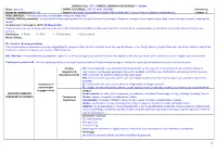 Geeks» Classe : Seconde Niveau De Compétences: A2→B1 ENTREE