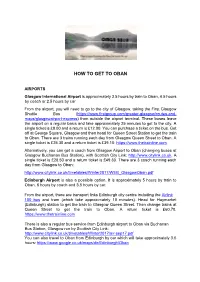 How to Get to Oban