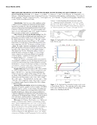 Metagenomic Profiling of the Methane-Rich Anoxic Waters of Lake Untersee As an Ocean Worlds Analog