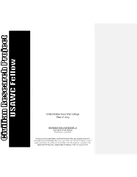 Security Reform Beyond the Project on National Security Reform