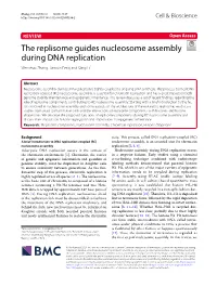 The Replisome Guides Nucleosome Assembly During DNA Replication Wenshuo Zhang, Jianxun Feng and Qing Li*
