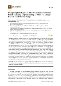 Designing Intelligent MIMO Nonlinear Controller Based on Fuzzy Cognitive Map Method for Energy Reduction of the Buildings
