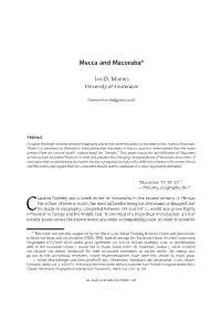 Mecca and Macoraba*