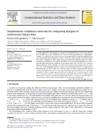 Simultaneous Confidence Intervals for Comparing Margins of Multivariate