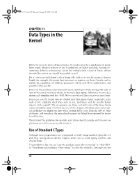 Chapter 11: Data Types in the Kernel