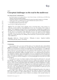 Conceptual Challenges on the Road to the Multiverse