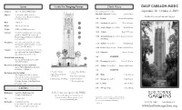 Daily Carillon Music