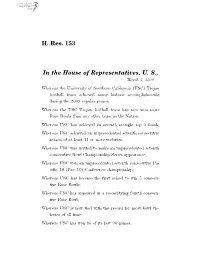 H. Res. 153 in the House of Representatives