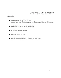 Lecture 1: Introduction