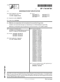 Methods and Compositions for the Treatment of Non-Small Cell Lung Cancer