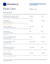 Paula Tann Editor Avid