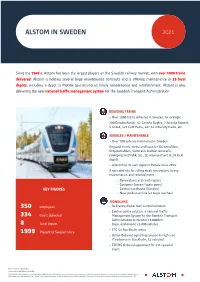Alstom in Sweden 2021