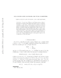 Balanced Line Bundles on Fano Varieties