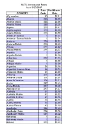 International Calling Rates (PDF)