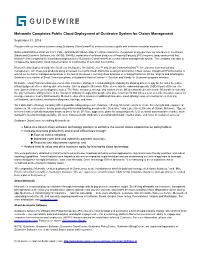Metromile Completes Public Cloud Deployment of Guidewire System for Claims Management
