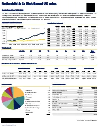The R&CO Risk-Based UK Index Provides an Alternative to Market