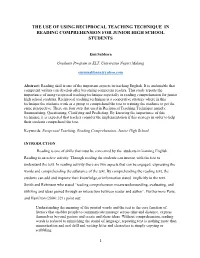 The Use of Using Reciprocal Teaching Technique in Reading Comprehension for Junior High School Students