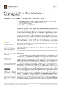A Theoretical Model for Global Optimization of Parallel Algorithms