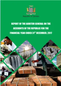 Auditor Generals Main Report for 2017