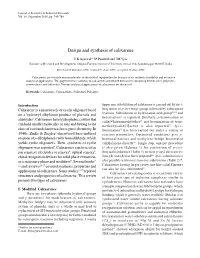 DESIGN and SYNTHESIS of CALIXARENE 745 Vol