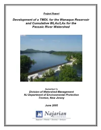 Project Report: Development of a TMDL for the Wanaque Reservoir