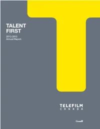 2012-2013 Talent First Annual Report