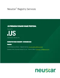 Neustar® Registry Services