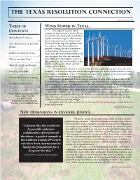 The Texas Resolution Connection