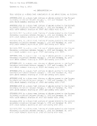 This Is the File GUTINDEX.ALL Updated to July 5, 2013