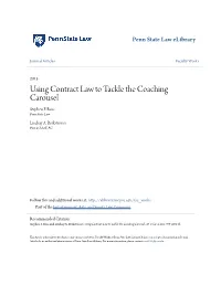 Using Contract Law to Tackle the Coaching Carousel Stephen F