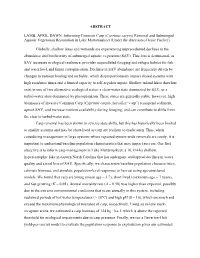 ABSTRACT LAMB, APRIL DAWN. Informing Common Carp (Cyprinus Carpio) Removal and Submerged Aquatic Vegetation Restoration in Lake