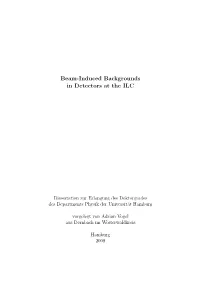 Beam-Induced Backgrounds in Detectors at the ILC