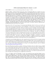 BSRA 2014-01-11 Entertainment Report