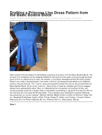 Drafting a Princess Line Dress Pattern from the Basic Bodice Block