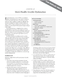 Erectile Dysfunction