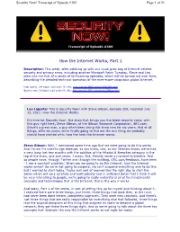 How the Internet Works, Part 1