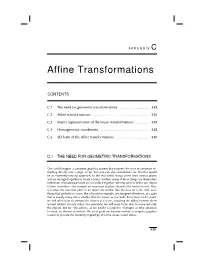 Affine Transformations