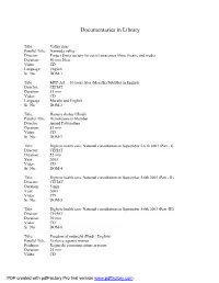 Documentaries.Pdf