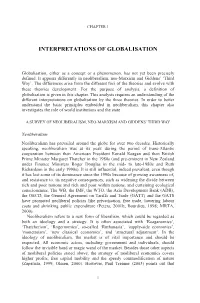 Interpretations of Globalisation