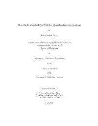 Microfluidic Microbial Fuel Cells for Microstructure Interrogations By