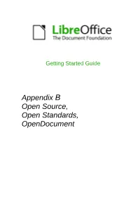 Open Source, Open Standards, Opendocument Copyright