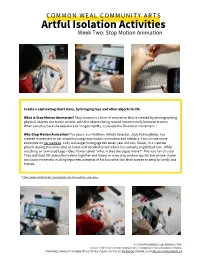 Stop Motion Animation