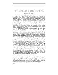 The Socratic Method in the Age of Trauma