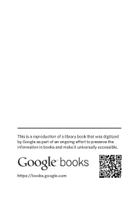 This Is a Reproduction of a Library Book That Was Digitized by Google As