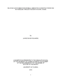 University of Florida Thesis Or Dissertation Formatting