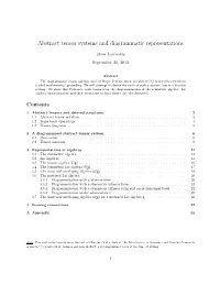 Abstract Tensor Systems and Diagrammatic Representations