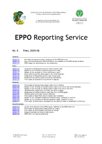 EPPO Reporting Service