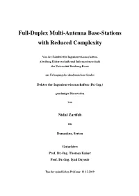 Full-Duplex Multi-Antenna Base-Stations with Reduced Complexity