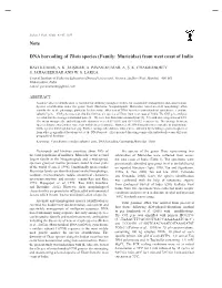 Note DNA Barcoding of Thais Species (Family: Muricidae) from West Coast